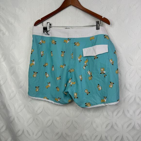 Midnight Hour Hot Topic Corgi Print Swim Trunks Size 36 Men's NWT - Picture 6 of 10